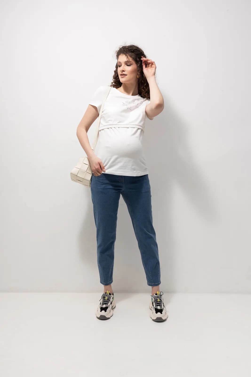 Джинси для вагітних S- XL Юла мама SHELDON DENIM DM-23.011 -синій фото 3 Джинси для вагітних S- XL Юла мама SHELDON DENIM DM-23.011 -синій фото 3