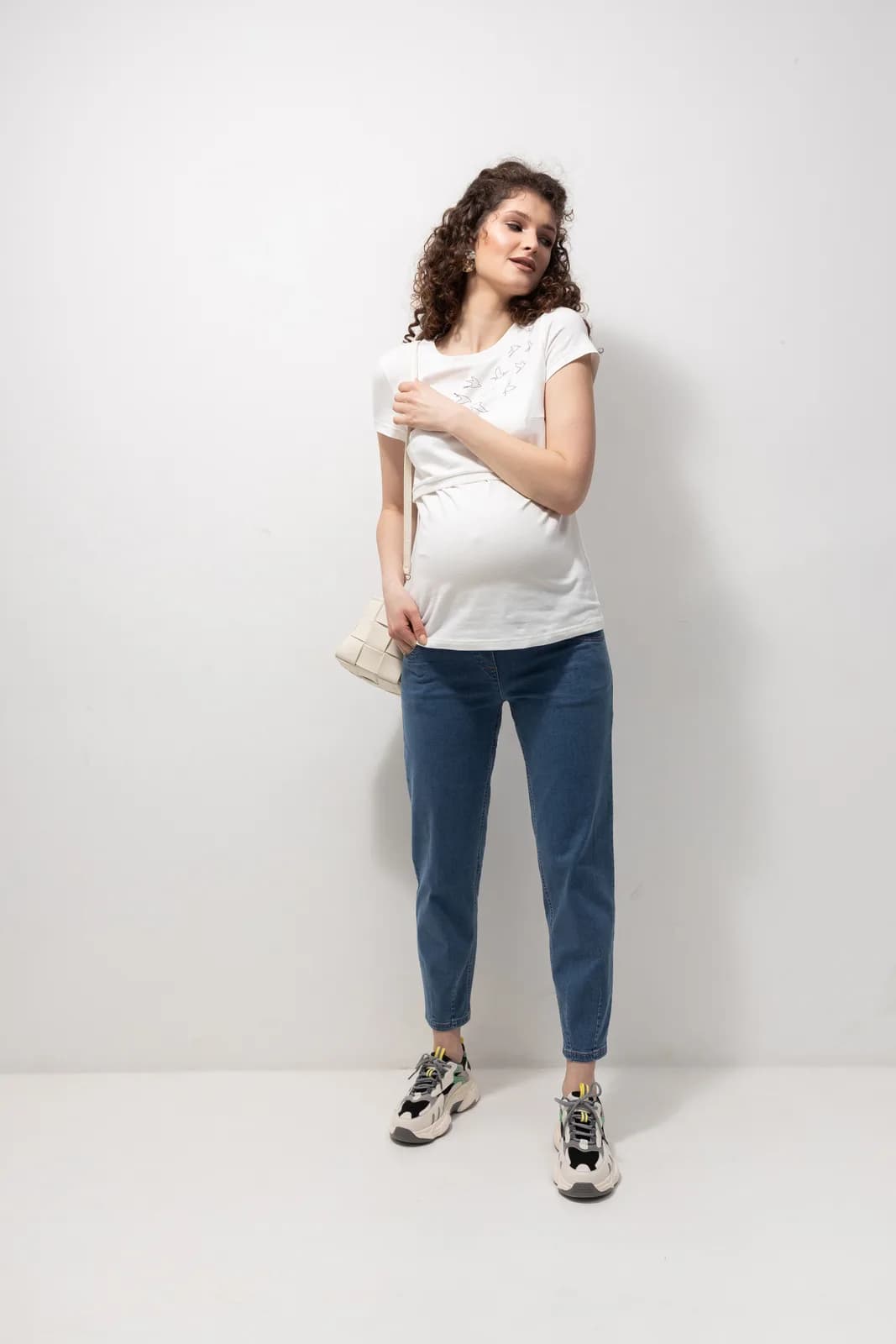 Джинси для вагітних S- XL Юла мама SHELDON DENIM DM-23.011 -синій фото 2 Джинси для вагітних S- XL Юла мама SHELDON DENIM DM-23.011 -синій фото 2