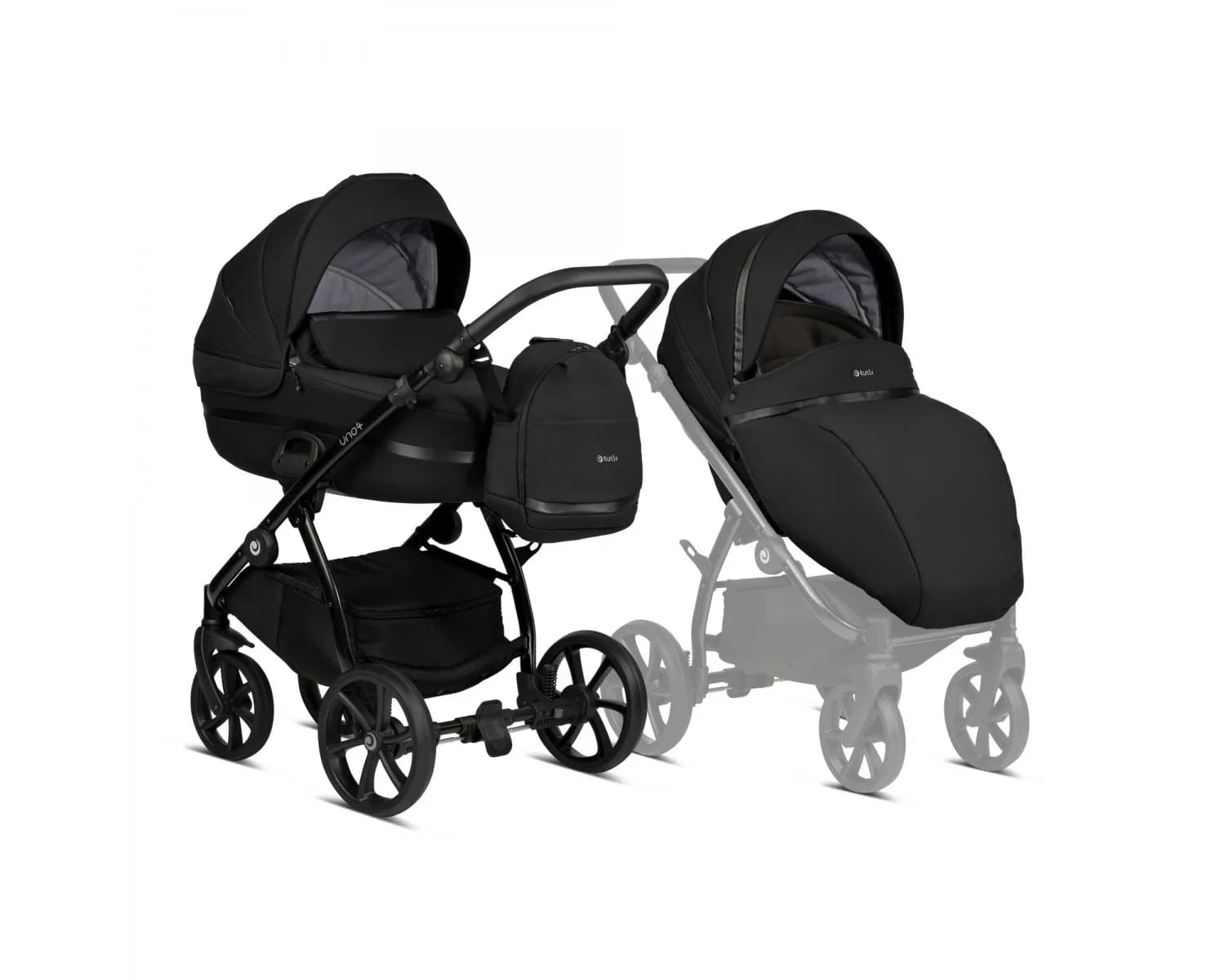 Коляска универсальная 2в1 Tutis Uno3+ Charcoal Black Edition 1072100 фото 3