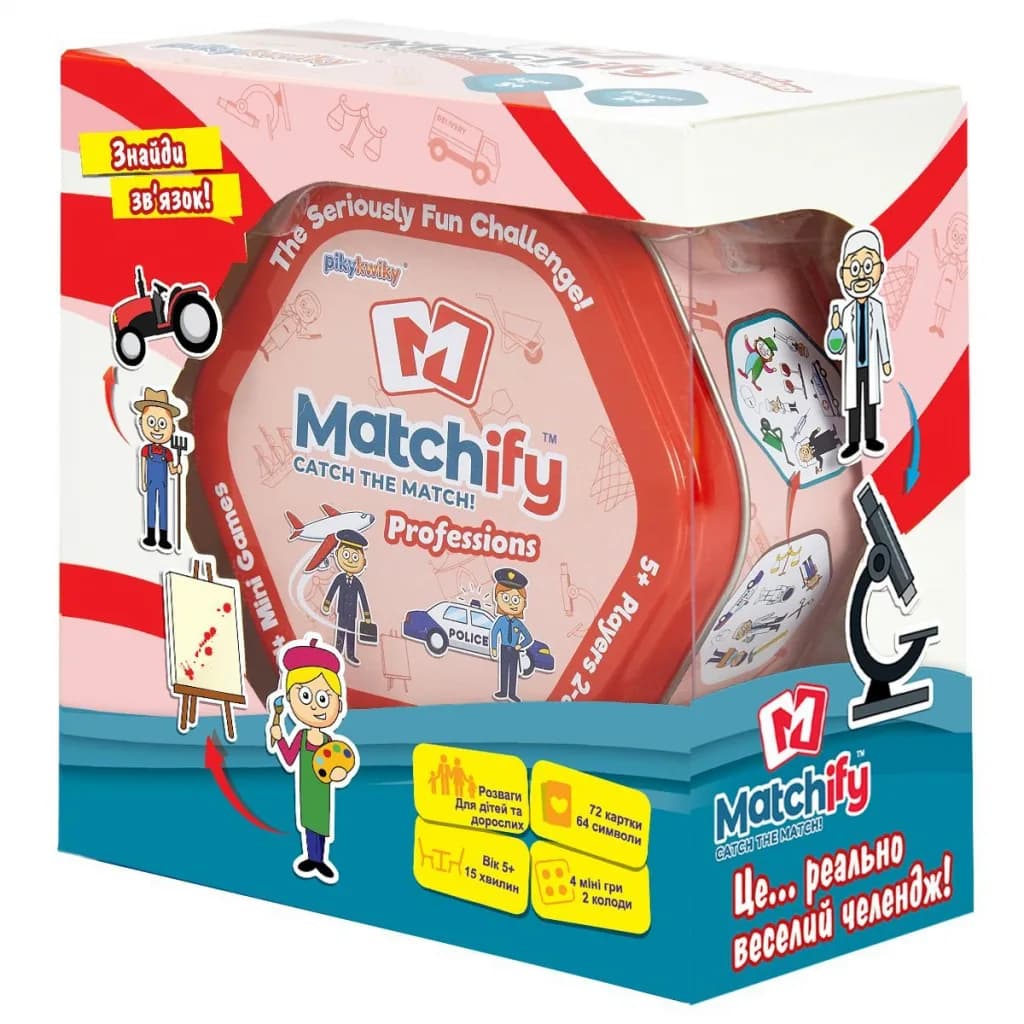 Игра настольная Super Puper Matchify Professions MATCH9000E фото 3 Игра настольная Super Puper Matchify Professions MATCH9000E фото 3
