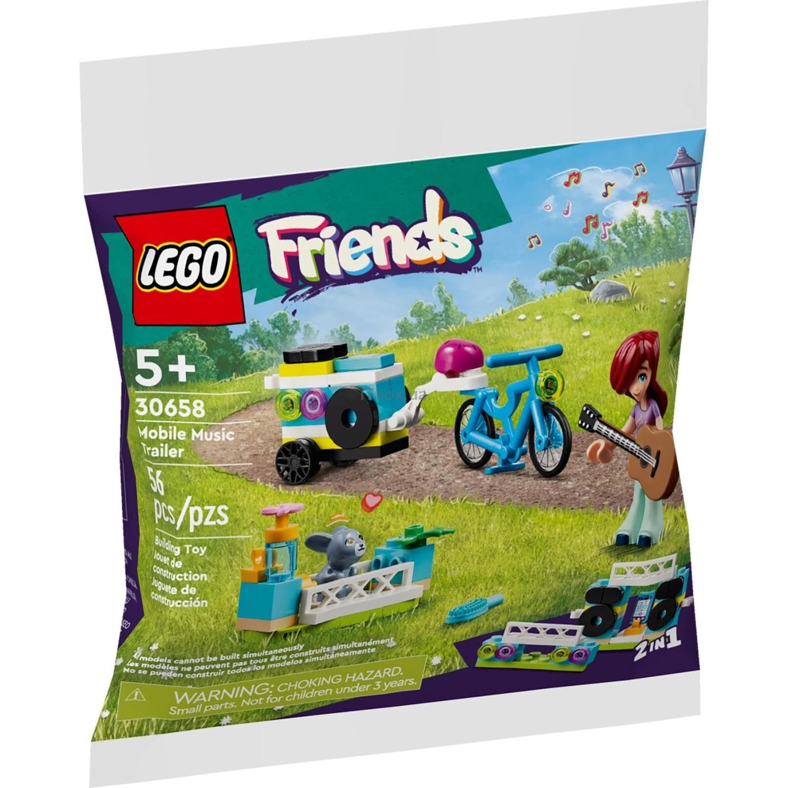 Конструктор Lego Friends Музыкальный прицеп на колесах 56дет 30658 Конструктор Lego Friends Музыкальный прицеп на колесах 56дет 30658