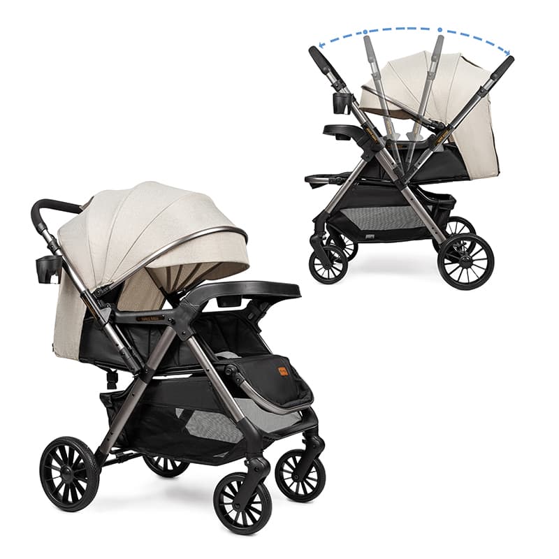 Коляска прогулянкова Ninos Maxi 2 Light Grey, Graphite NM2025LB Коляска прогулянкова Ninos Maxi 2 Light Grey, Graphite NM2025LB