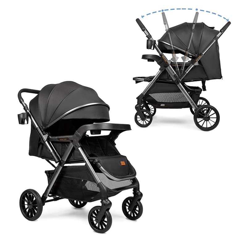 Коляска прогулочная Ninos Maxi 2 Black/Graphite NM2025BB