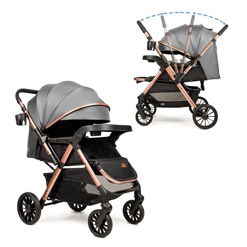 Коляска прогулочная Ninos Maxi 2 Grey Gold NM2025GG