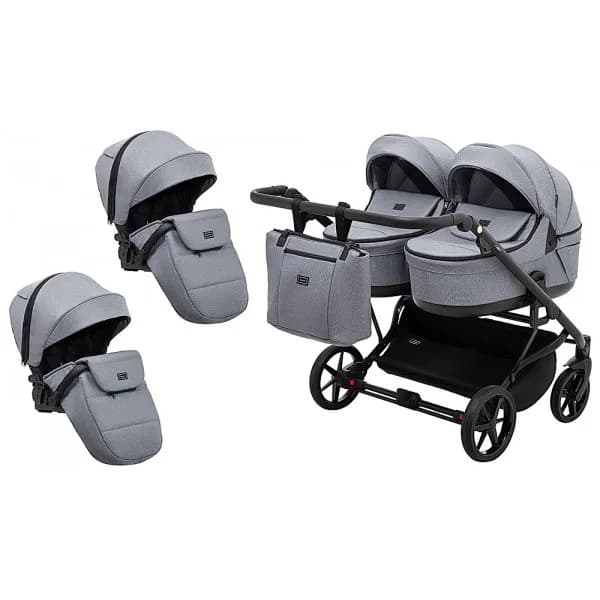 Коляска универсальная для двойни 2в1 Adamex Leo Duo Tip TK-60 681141 фото 4 Коляска универсальная для двойни 2в1 Adamex Leo Duo Tip TK-60 681141 фото 4