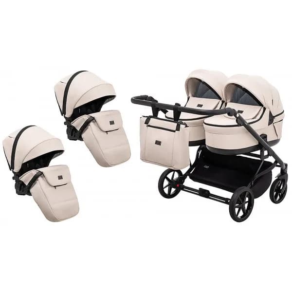 Коляска универсальная для двойни 2в1 Adamex Leo Duo Eco SA-7 681144 фото 2 Коляска универсальная для двойни 2в1 Adamex Leo Duo Eco SA-7 681144 фото 2