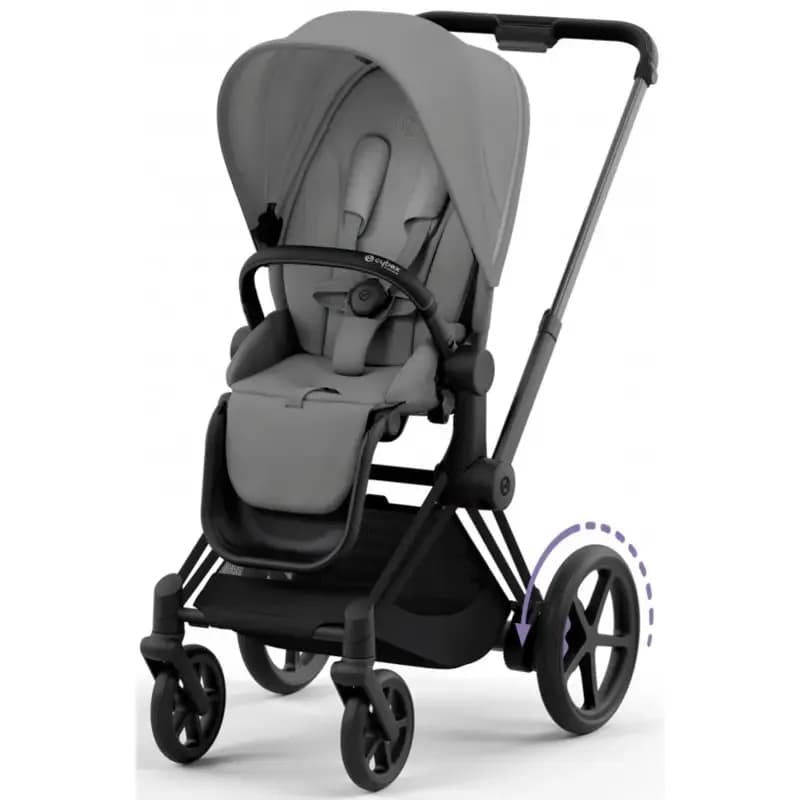 Коляска универсальная 2в1 Cybex e-Priam Mirage Grey/Matt Black 520020102MG/1 фото 2 Коляска универсальная 2в1 Cybex e-Priam Mirage Grey/Matt Black 520020102MG/1 фото 2