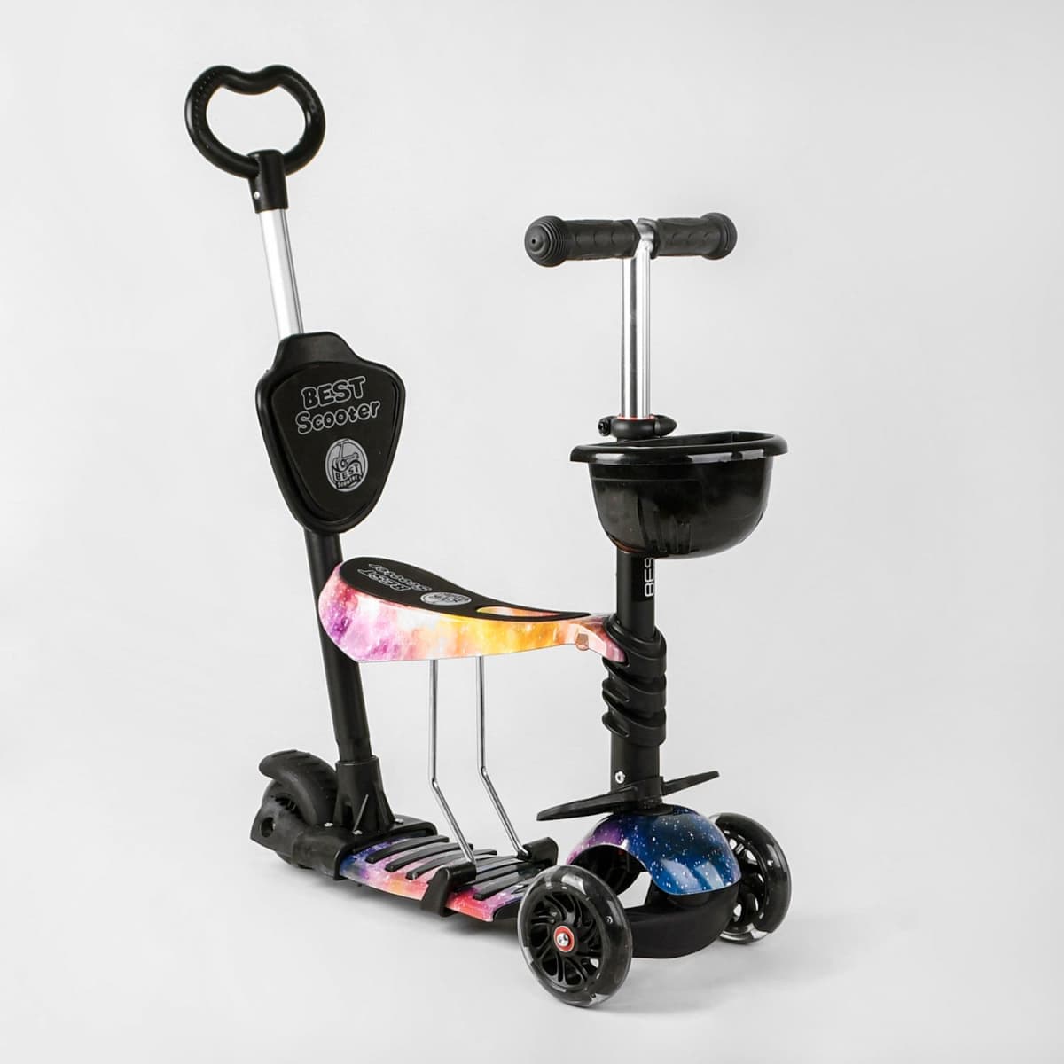 Самокат Best Scooter 3-х колісний з ручкою 5в1 16102 Самокат Best Scooter 3-х колісний з ручкою 5в1 16102