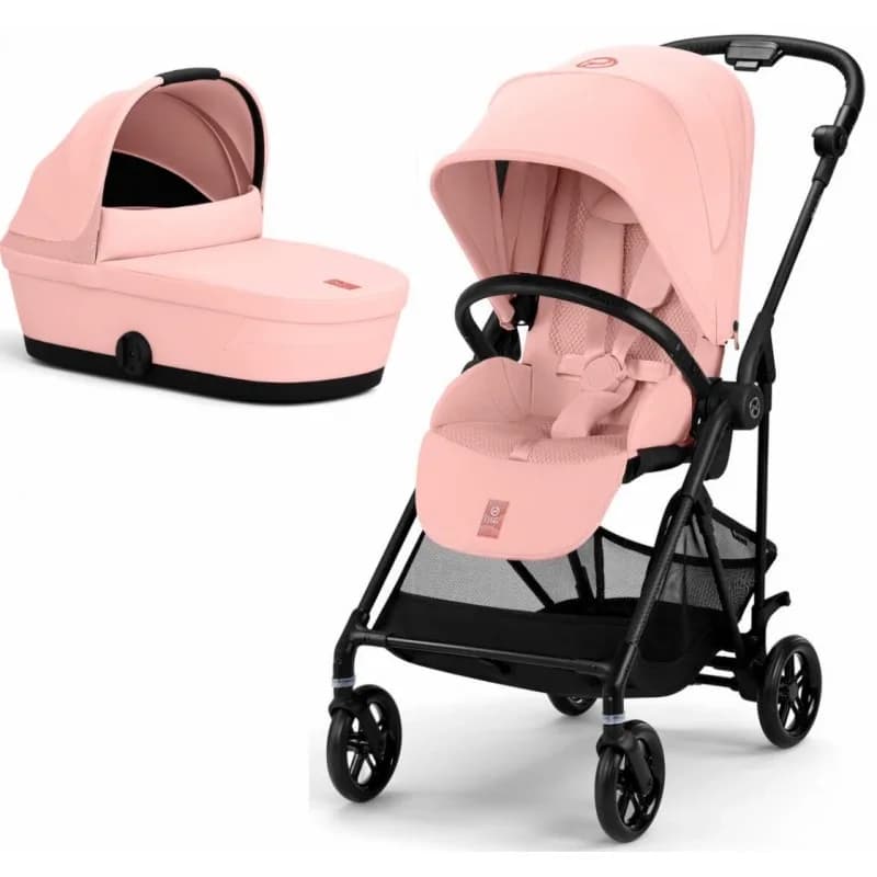 Коляска універсальна 2в1 Cybex Melio Carbon 524032124 Candy Pink фото 2