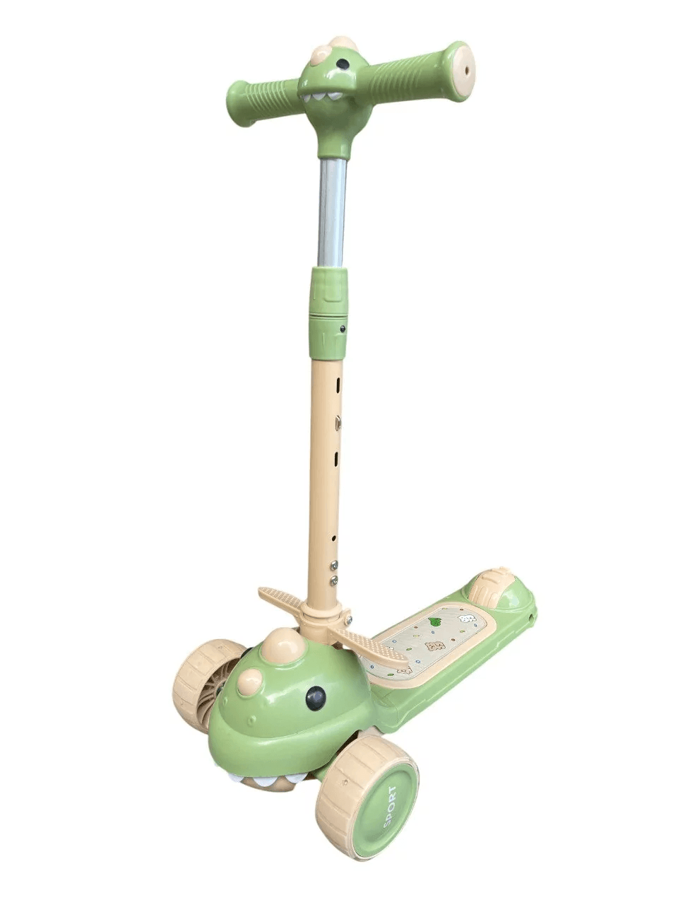 Самокат 3-х колісний Adbor 616 Dino green C616DG