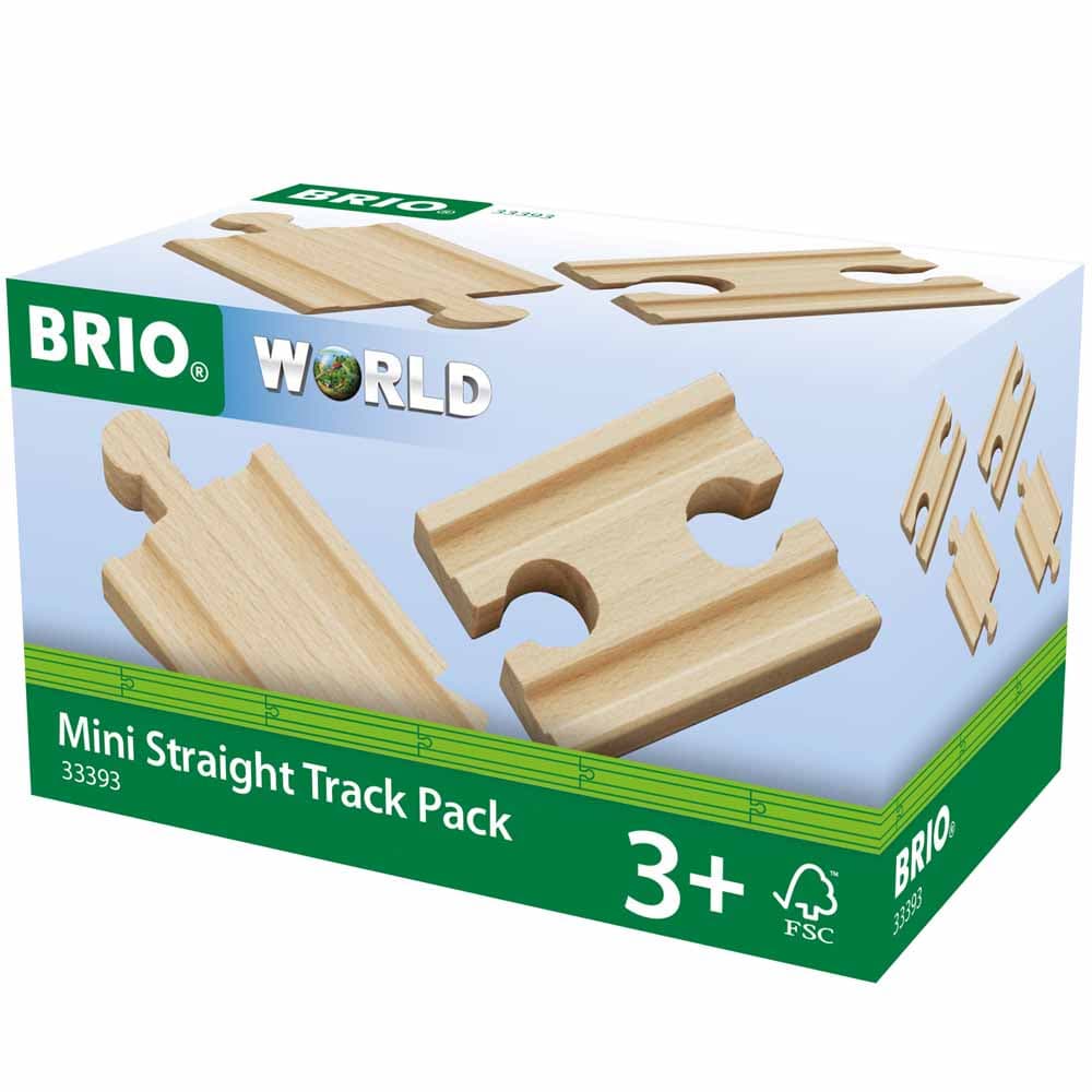 Набір коротких прямих колій для залізниці BRIO 33393