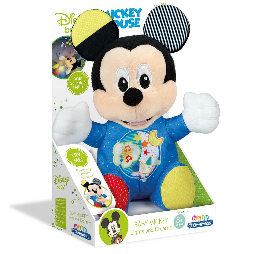 Игрушка-ночник мягкая Clementoni Disney Baby Микки 17206 Игрушка-ночник мягкая Clementoni Disney Baby Микки 17206