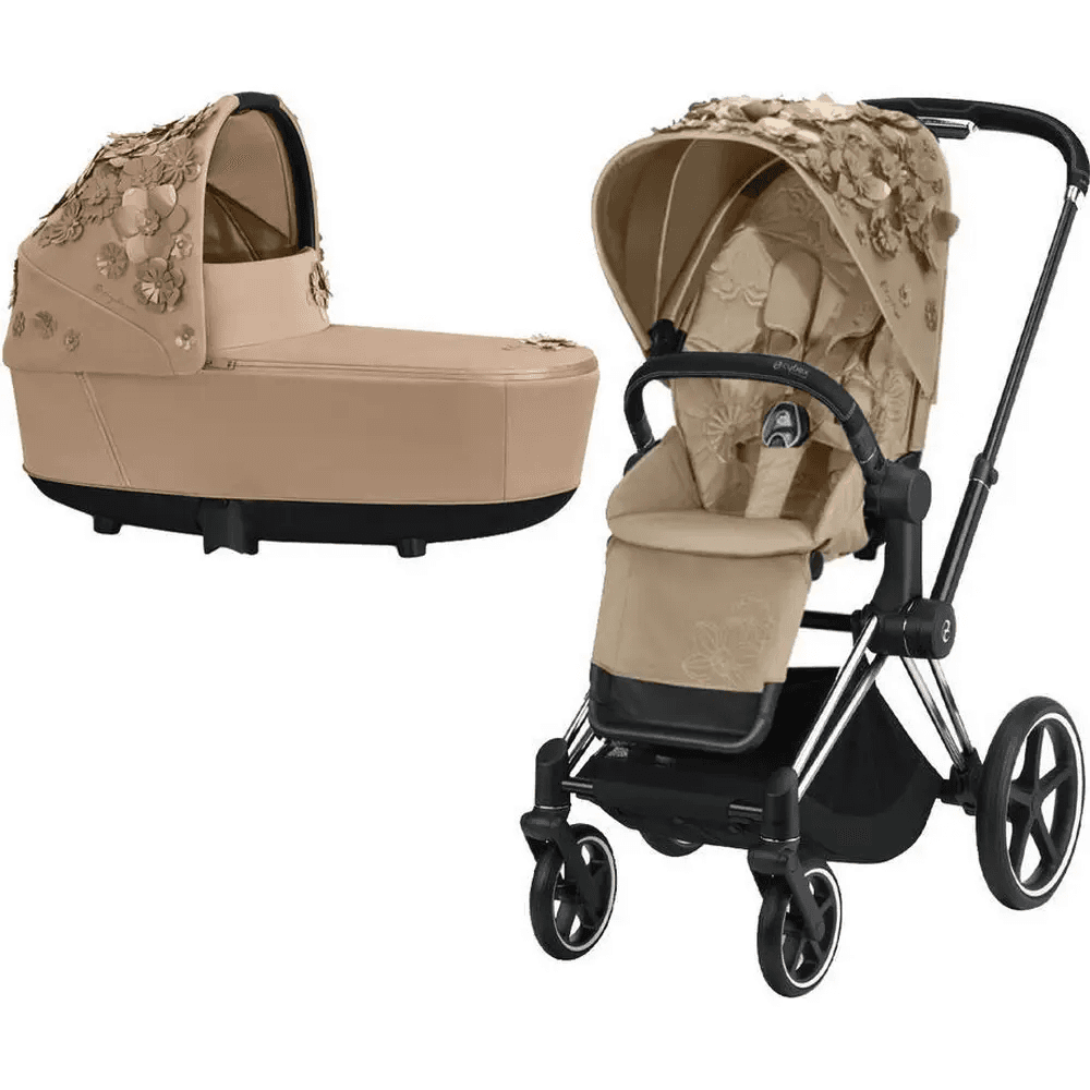 Коляска универсальная 2в1 Cybex Priam 4.0 Simply Flowers Beige/Chrome Black 522000935/5