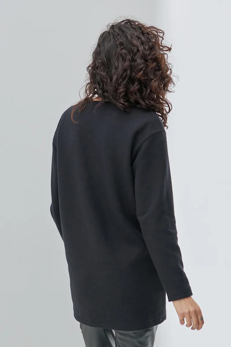 Туніка для вагітних і годування S-XL Юла мама OLIVE TN-43.011 -чорний фото 7 Туніка для вагітних і годування S-XL Юла мама OLIVE TN-43.011 -чорний фото 7