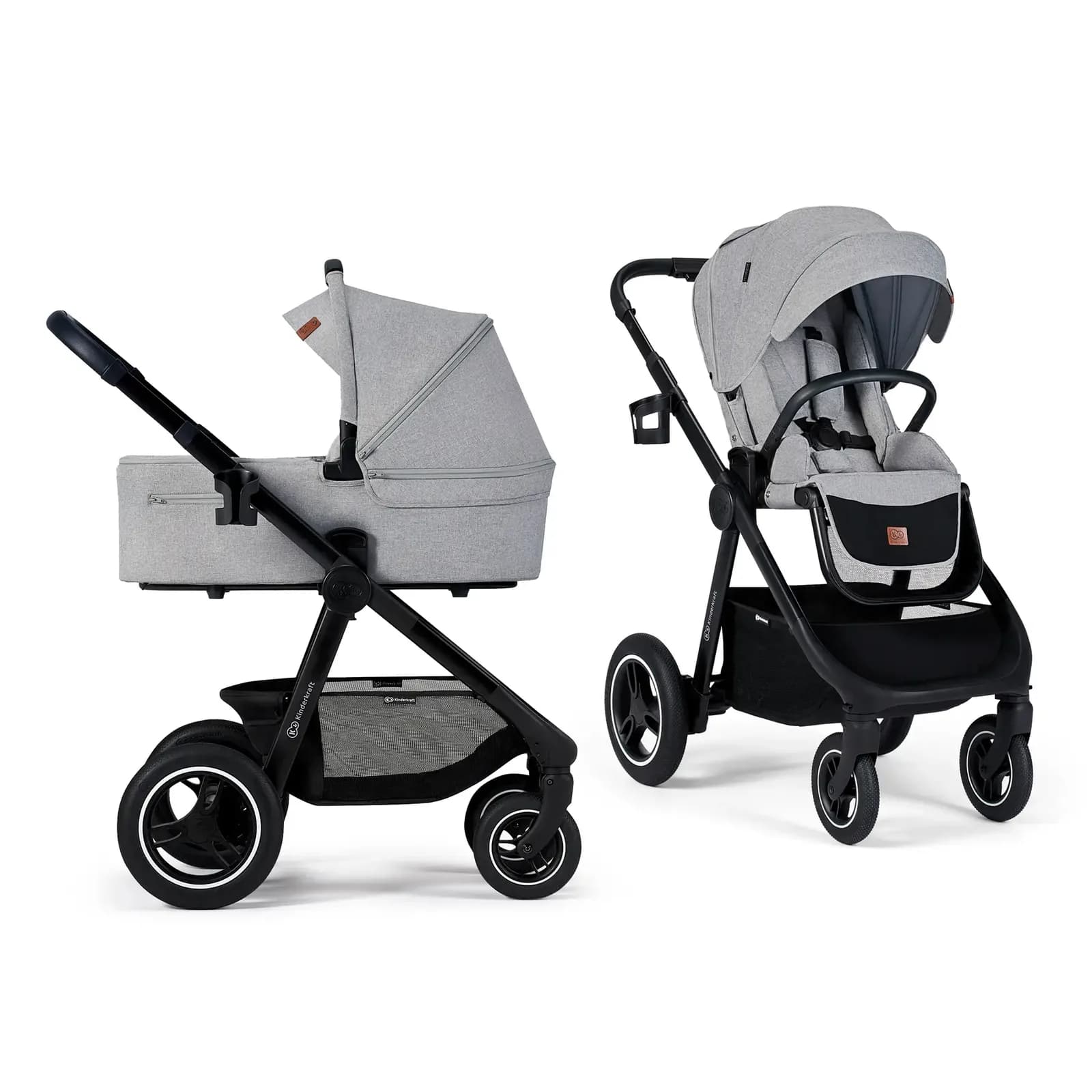 Коляска универсальная 2в1 Kinderkraft Everyday 2 KSEVER00LGR20BS Light Gray фото 2 Коляска универсальная 2в1 Kinderkraft Everyday 2 KSEVER00LGR20BS Light Gray фото 2
