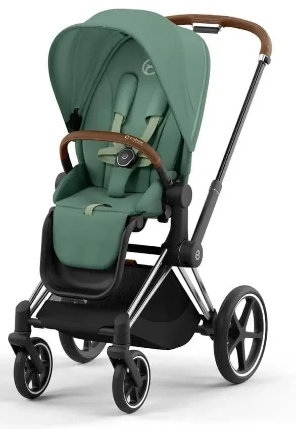 Коляска универсальная 3в1 Cybex Priam 4.0 Leaf Green/ Chrome Brown/Cloud T i-Size 510129-08/3 фото 2