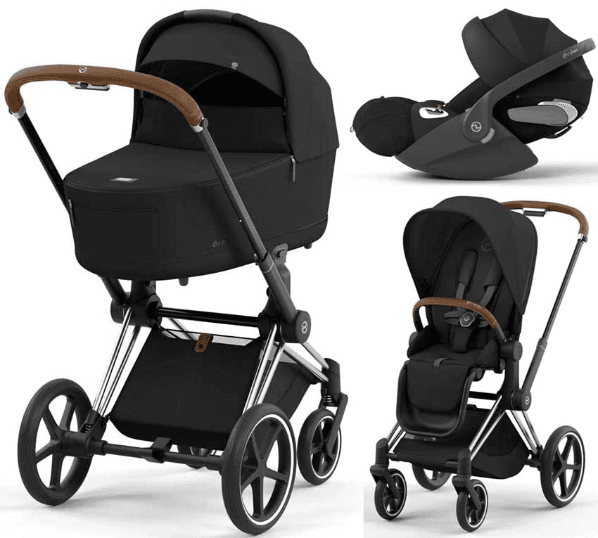 Коляска универсальная 3в1 Cybex Priam 4.0 Sepia Black/Chrome Brown/Cloud T i-Size 523000799/03 Коляска универсальная 3в1 Cybex Priam 4.0 Sepia Black/Chrome Brown/Cloud T i-Size 523000799/03