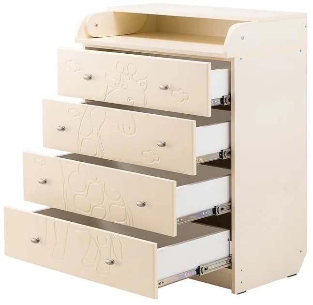 Комод-пеленатор Babyroom Жирафик 102x80x50 625505 ваниль фото 2 Комод-пеленатор Babyroom Жирафик 102x80x50 625505 ваниль фото 2
