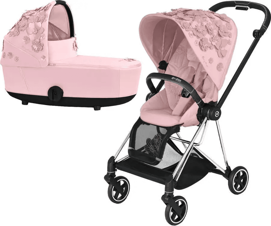 Коляска универсальная 2в1 Cybex Mios 4.0 Simply Flowers Pink/Chrome Black 522000789/2 Коляска универсальная 2в1 Cybex Mios 4.0 Simply Flowers Pink/Chrome Black 522000789/2
