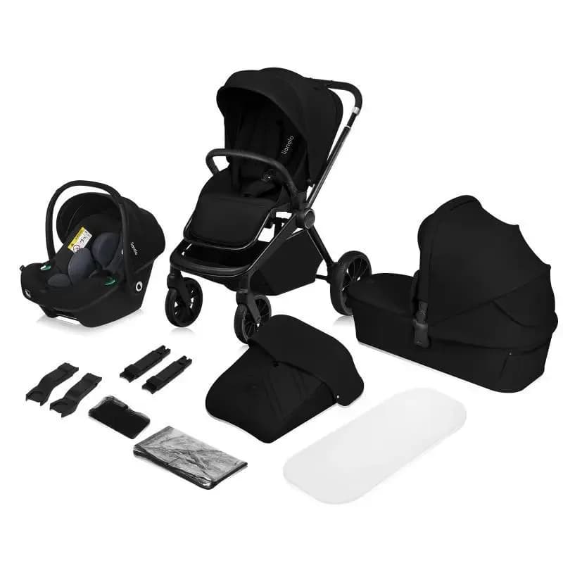 Коляска універсальна 3в1 Lionelo Mika Plus Black Onyx LO-MIKA PLUS 3IN1 BLACK ONYX фото 2 Коляска універсальна 3в1 Lionelo Mika Plus Black Onyx LO-MIKA PLUS 3IN1 BLACK ONYX фото 2