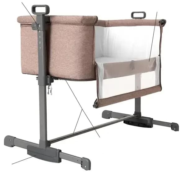 Кровать приставная Carrello Luna CRL-8404 Sand Beige фото 2 Кровать приставная Carrello Luna CRL-8404 Sand Beige фото 2