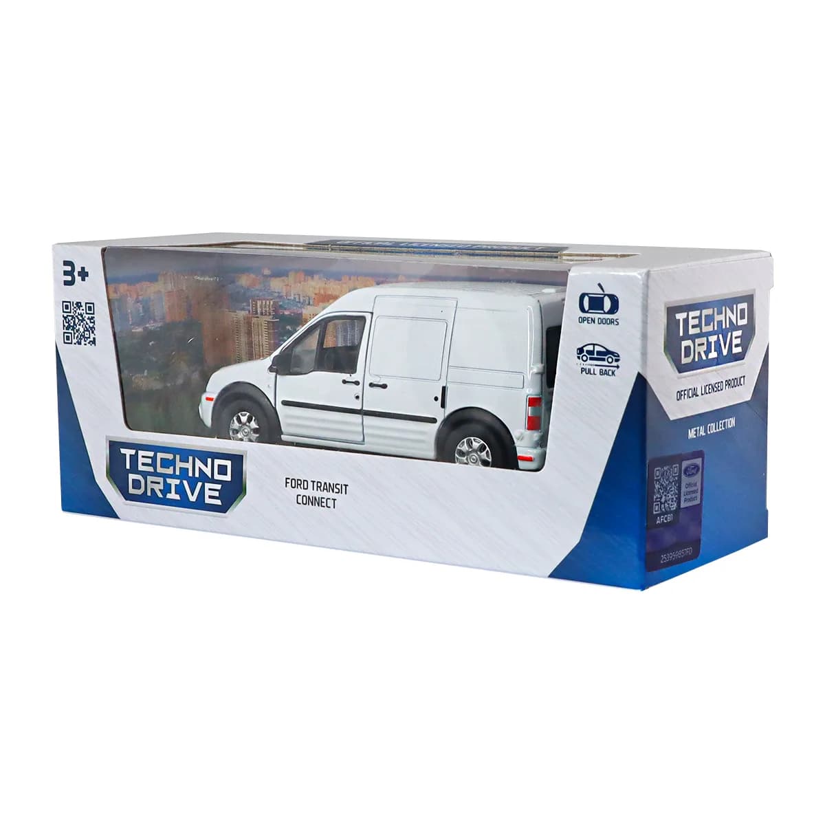 Машина Techno Drive Ford Transit Connect 1:43 250386W фото 13 Машина Techno Drive Ford Transit Connect 1:43 250386W фото 13