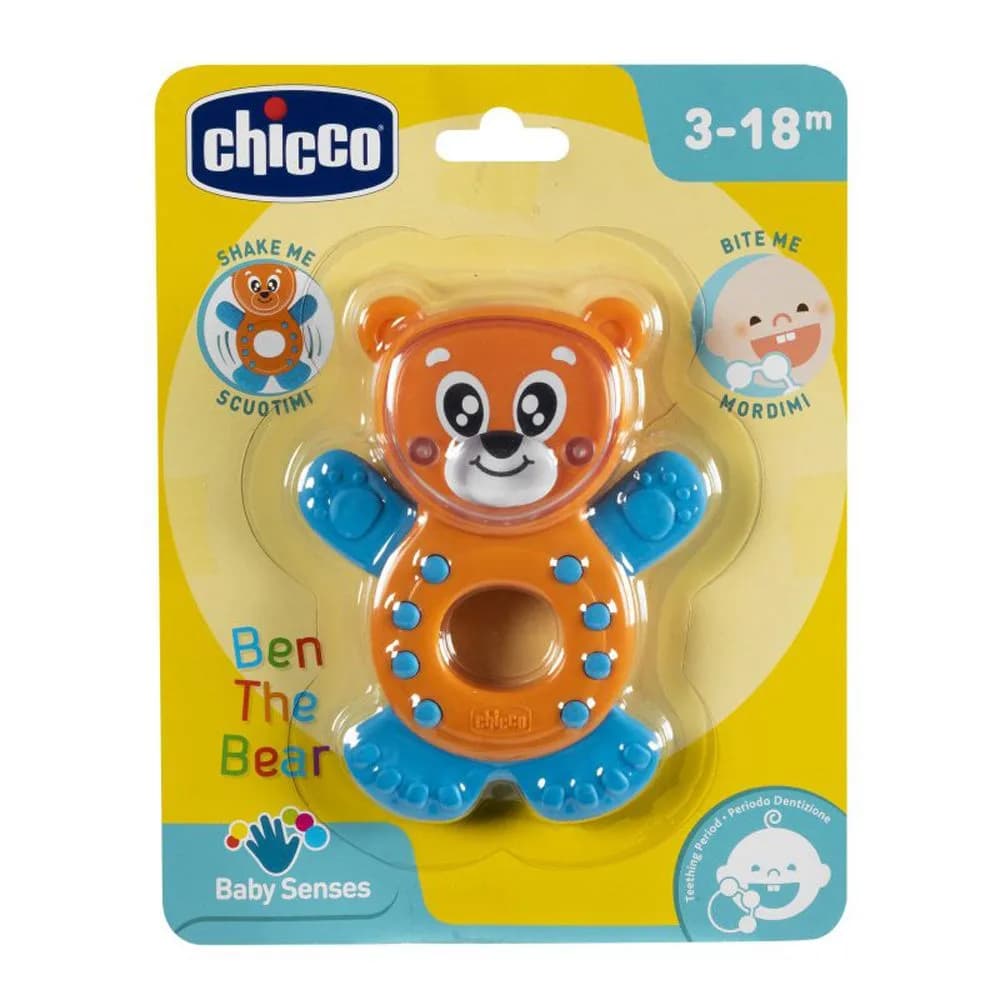 Погремушка Chicco Медвежонок Бен 10054.00 фото 3 Погремушка Chicco Медвежонок Бен 10054.00 фото 3