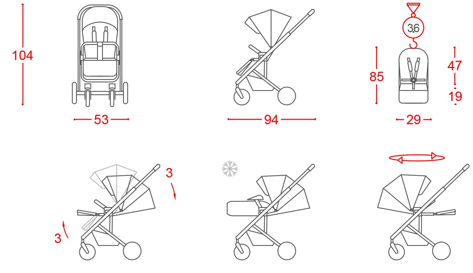 Коляска универсальная 2в1 CARRELLO Alfa+ Evening Beige CRL-6507 фото 10 Коляска универсальная 2в1 CARRELLO Alfa+ Evening Beige CRL-6507 фото 10