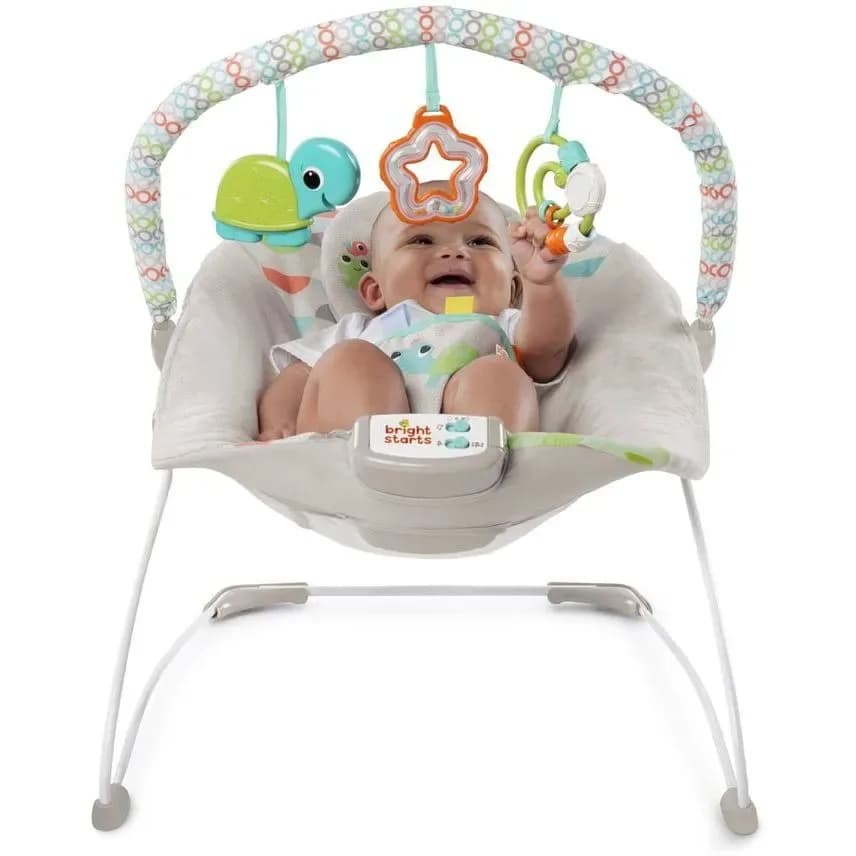 Кресло-шезлонг Bright Starts Happy Safari Bouncer 11508 фото 2 Кресло-шезлонг Bright Starts Happy Safari Bouncer 11508 фото 2