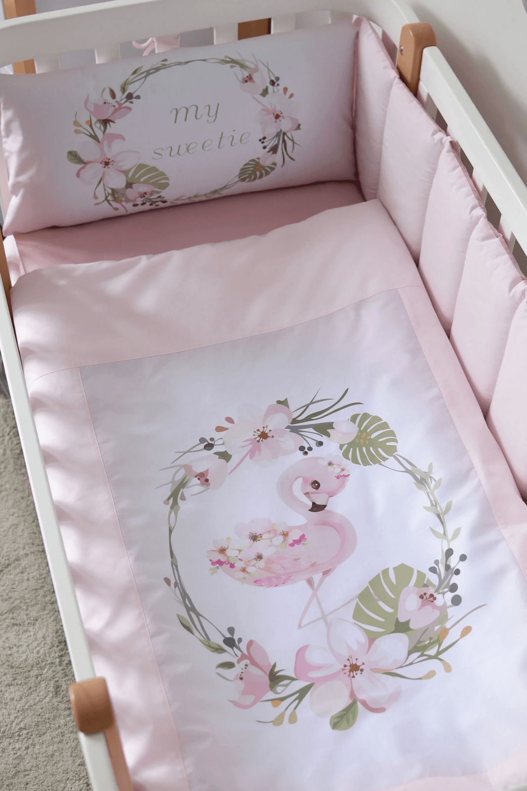 Постільний комплект Верес Flamingo pink New 6од 217.01.1 Постільний комплект Верес Flamingo pink New 6од 217.01.1