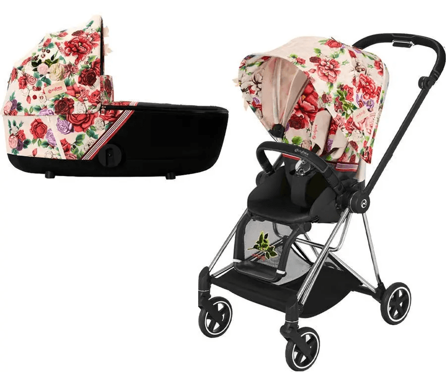 Коляска универсальная 2в1 Cybex Mios 4.0 Spring Blossom Light/Chrome Black 519004013/2 Коляска универсальная 2в1 Cybex Mios 4.0 Spring Blossom Light/Chrome Black 519004013/2