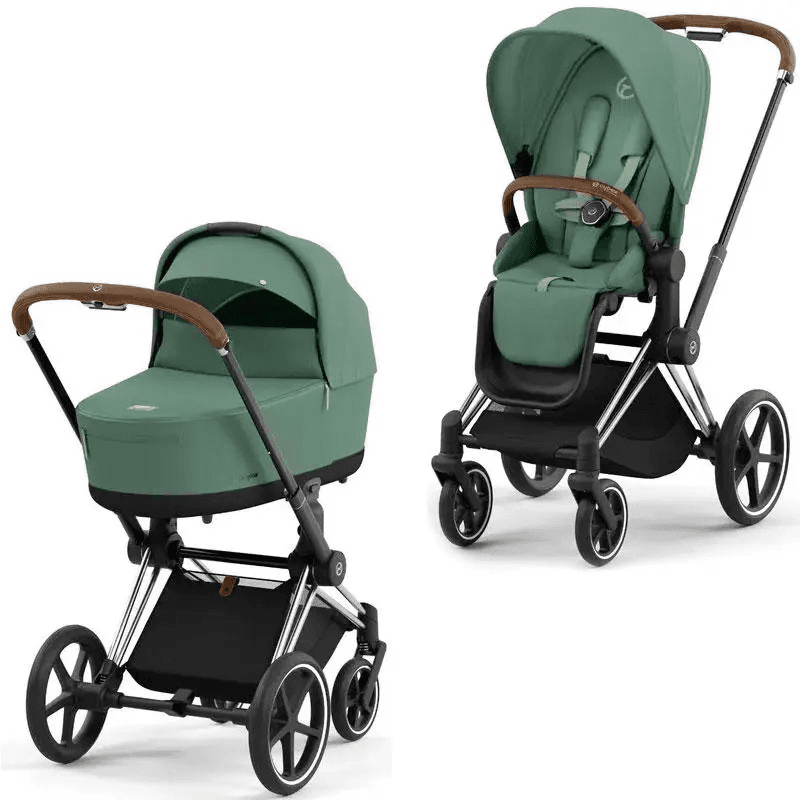 Коляска універсальна 2в1 Cybex Priam 4.0 Leaf Green/Chrome Brown 523000839/3 Коляска універсальна 2в1 Cybex Priam 4.0 Leaf Green/Chrome Brown 523000839/3