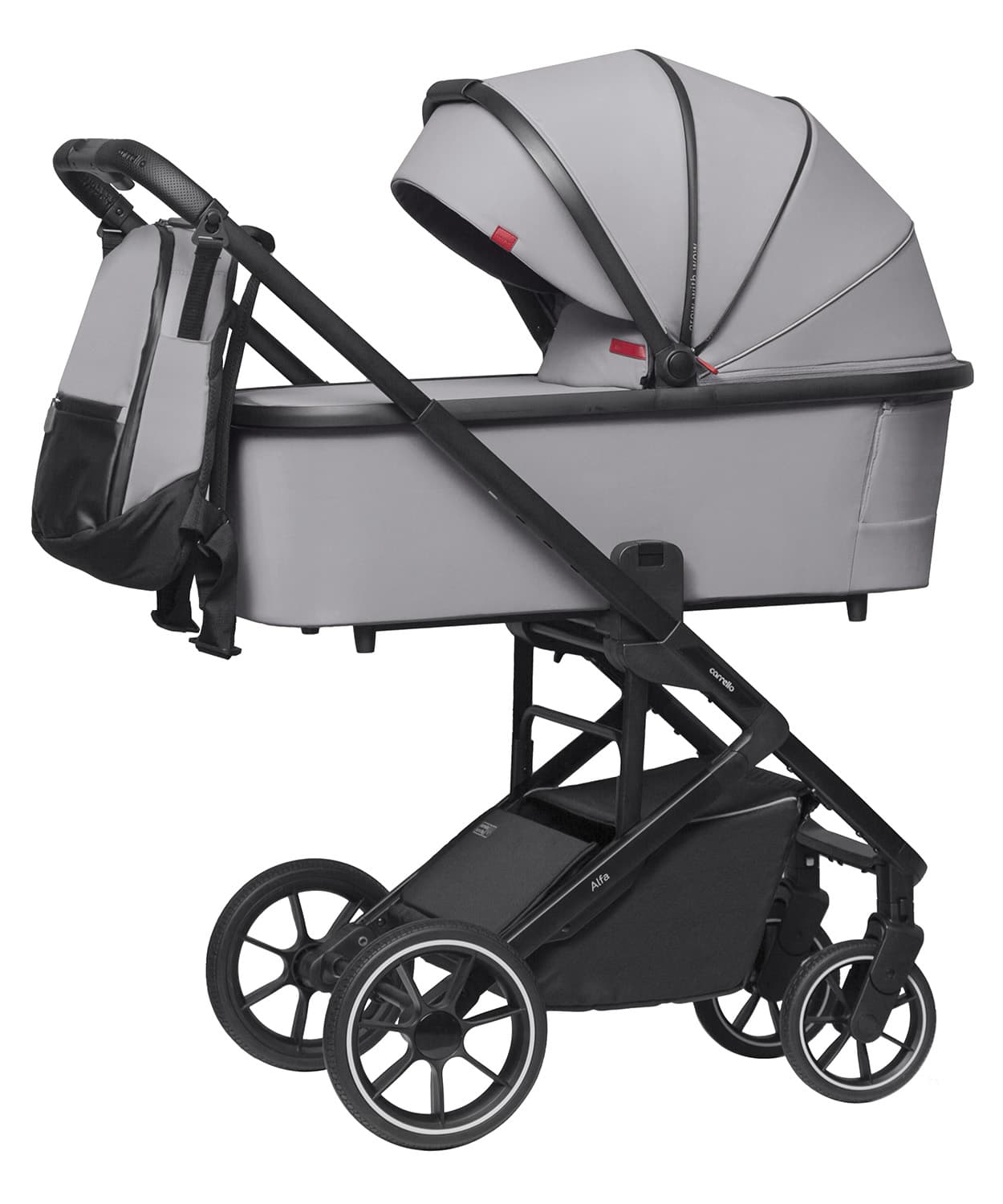 Коляска универсальная 3в1 CARRELLO Alfa+ CRL-6508 Cloud Grey
