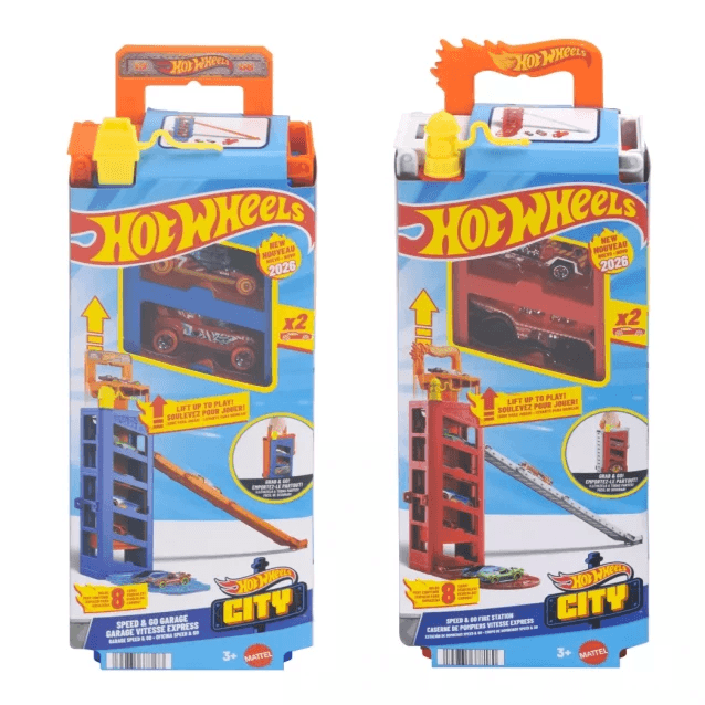Набір ігровий Hot Wheels Гараж зі спуском JMJ52