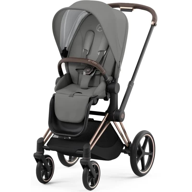 Коляска универсальная 2в1 Cybex e-Priam Mirage Grey/Rosegold 520020102MG фото 3 Коляска универсальная 2в1 Cybex e-Priam Mirage Grey/Rosegold 520020102MG фото 3