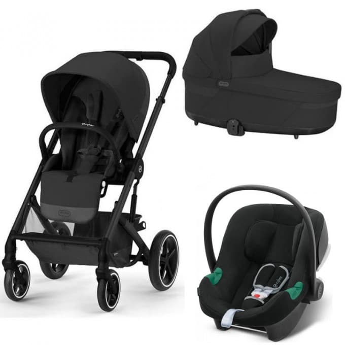 Коляска універсальна 3в1 Cybex Balios S BLK 524002517 Moon Black
