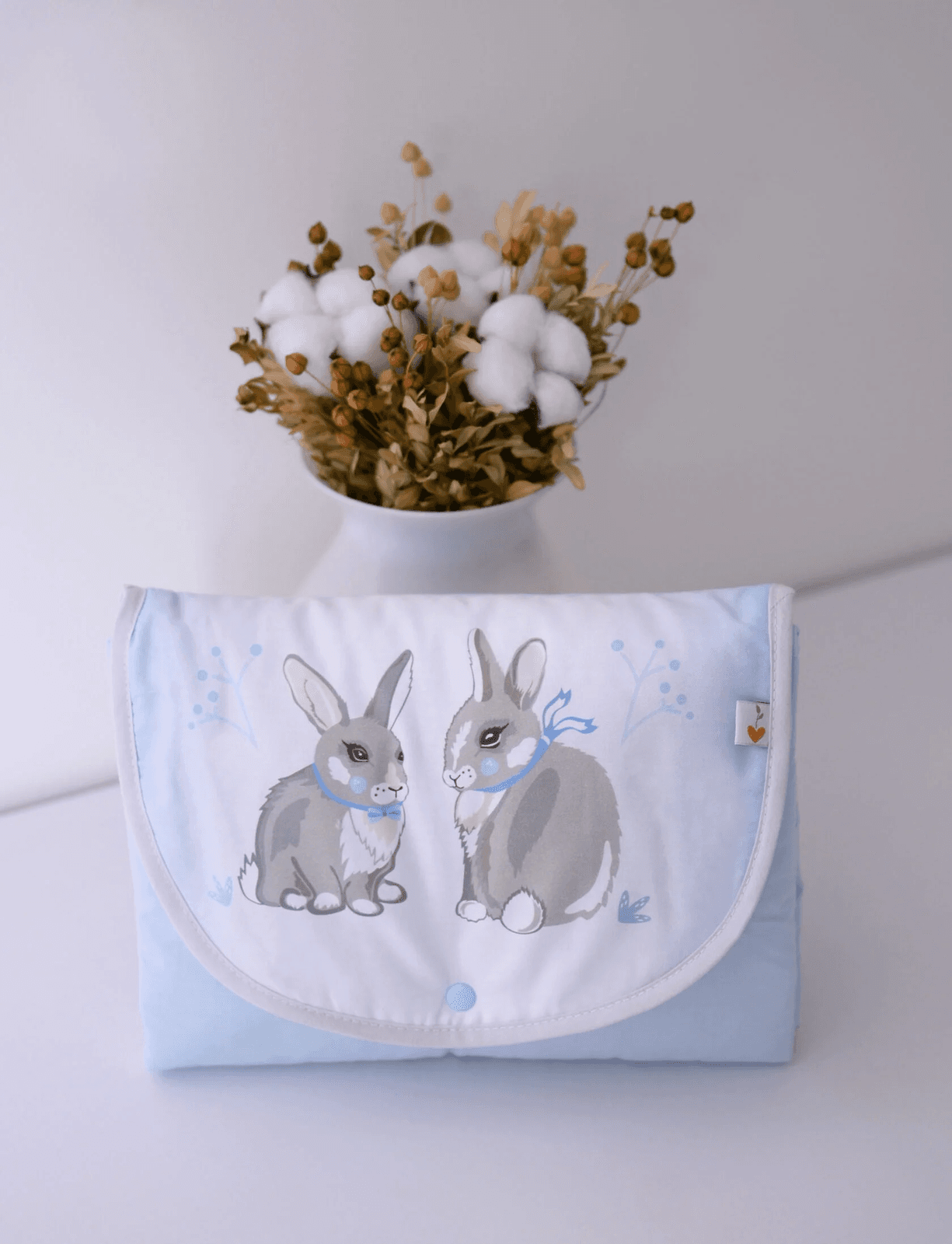 Матрац cповивальний дорожній Верес Summer Bunny blue 57х60см 427.3 Матрац cповивальний дорожній Верес Summer Bunny blue 57х60см 427.3
