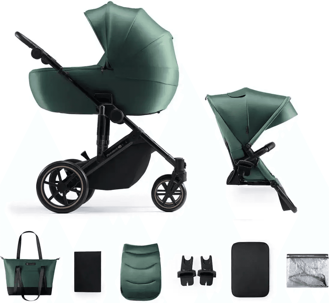 Коляска универсальная 2в1 Kinderkraft Prime 2 KSPRIM02GRE2000 Dark Green
