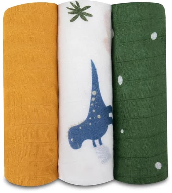 Пеленка Lionelo Dino Bamboo Box Multicolor LO- DINO BAMBOO BOX MULTICOLOR фото 4