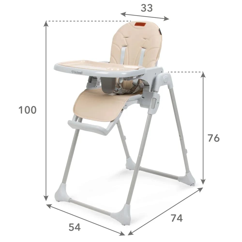 Стульчик для кормления Kidwell Beno beige KBB фото 6