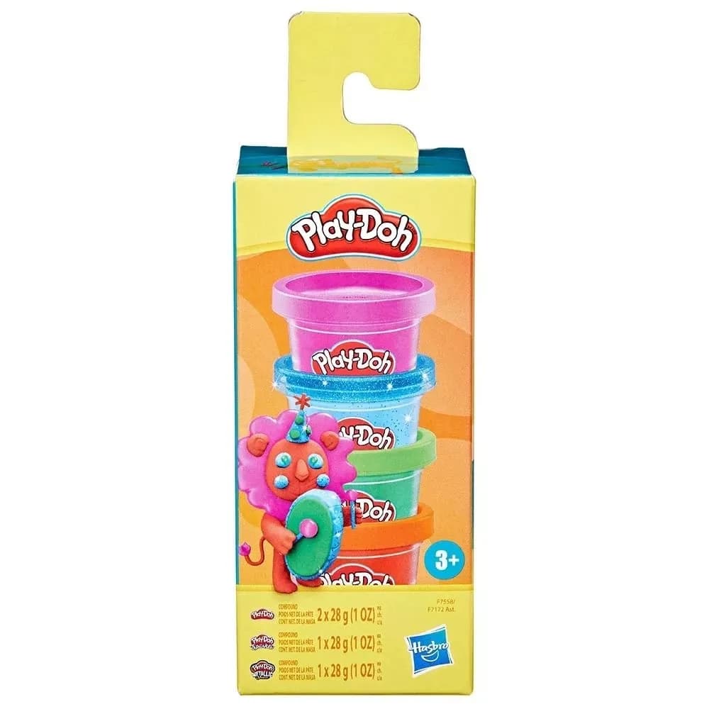 Набір для ліплення Play-Doh 4 банки F7172 фото 4 Набір для ліплення Play-Doh 4 банки F7172 фото 4