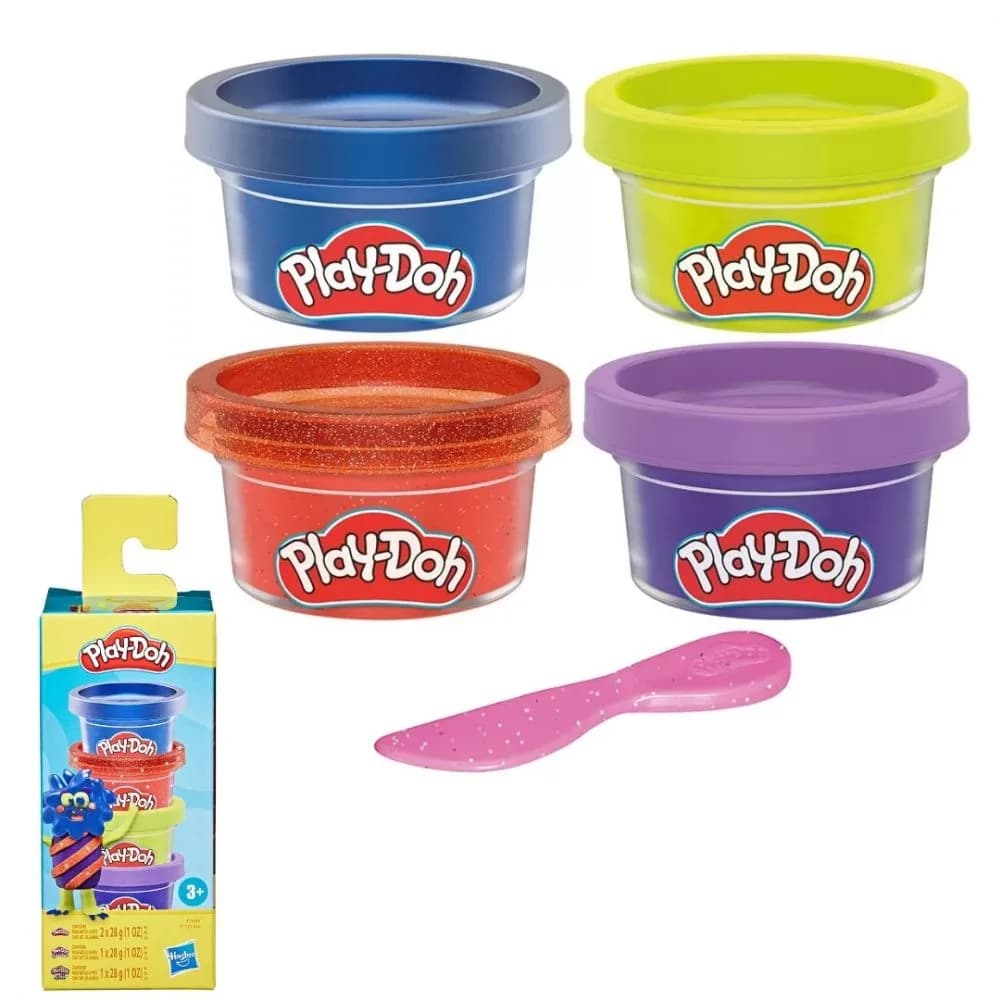Набір для ліплення Play-Doh 4 банки F7172 фото 8 Набір для ліплення Play-Doh 4 банки F7172 фото 8