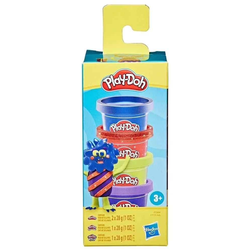 Набір для ліплення Play-Doh 4 банки F7172 фото 7 Набір для ліплення Play-Doh 4 банки F7172 фото 7