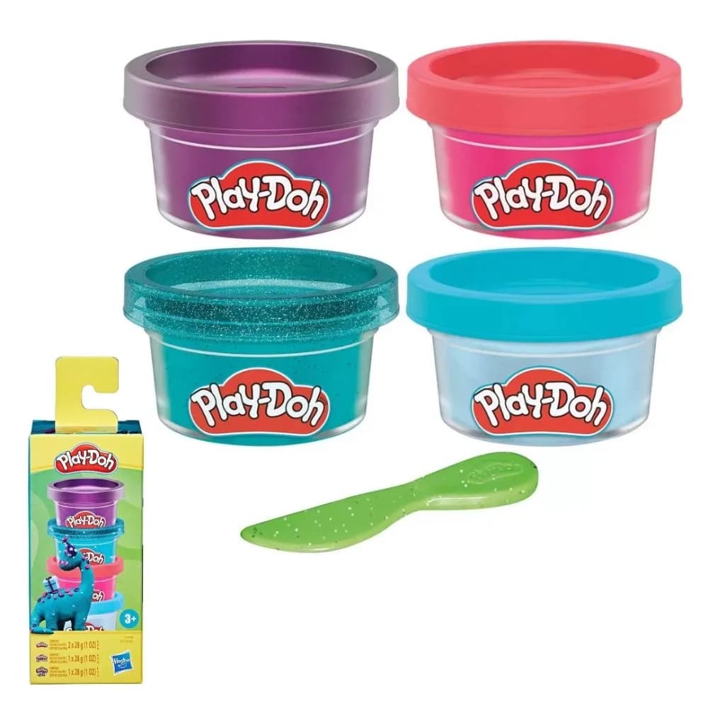 Набір для ліплення Play-Doh 4 банки F7172 фото 6 Набір для ліплення Play-Doh 4 банки F7172 фото 6