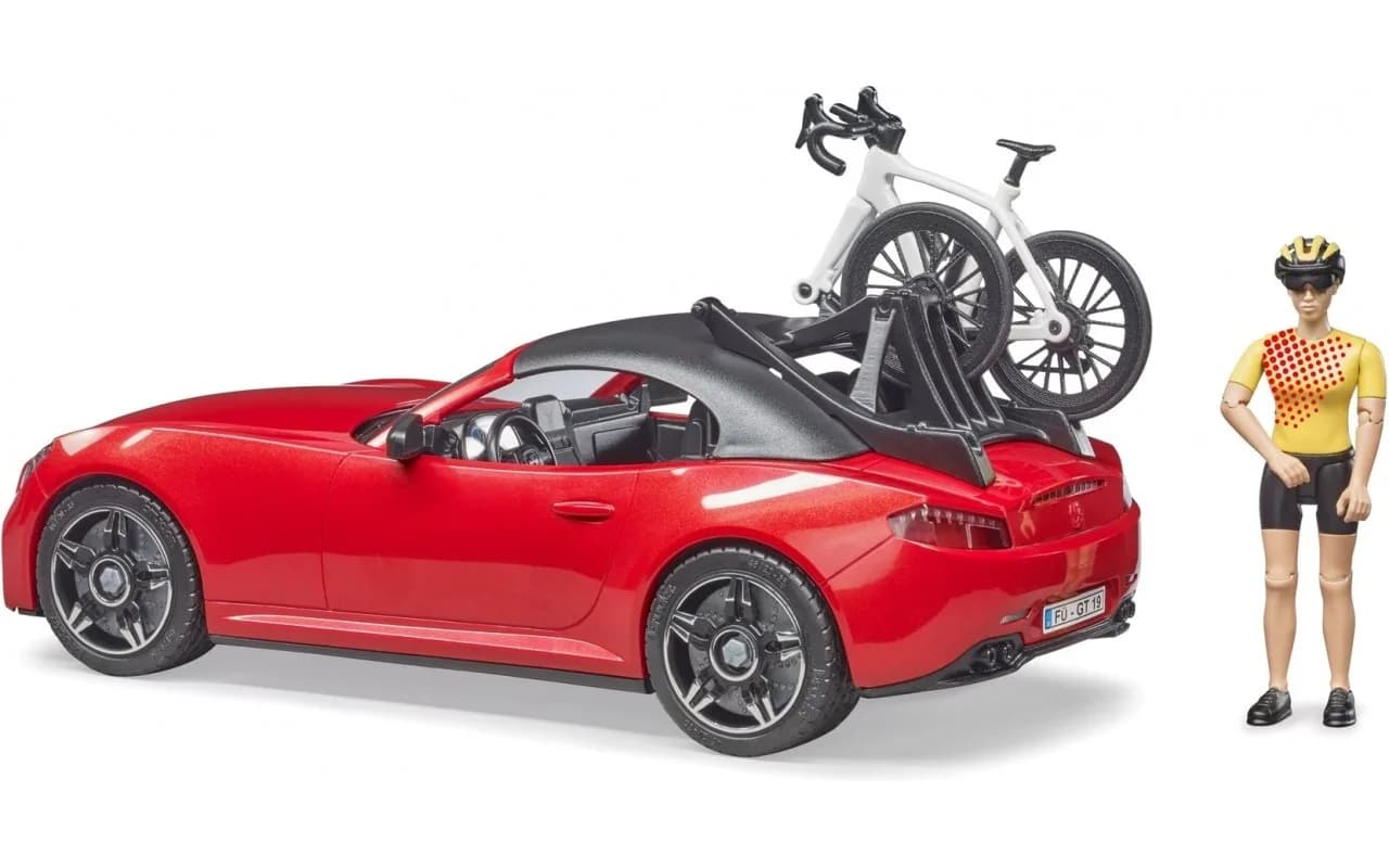 Автомобиль Roadster с велосипедом и фигуркой Bruder 03485 фото 2 Автомобиль Roadster с велосипедом и фигуркой Bruder 03485 фото 2