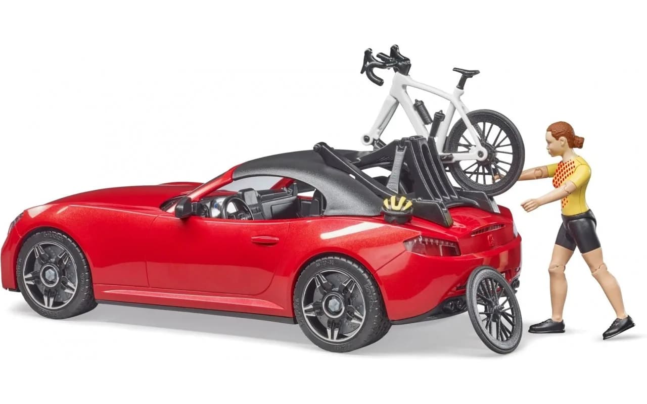 Автомобиль Roadster с велосипедом и фигуркой Bruder 03485 фото 6 Автомобиль Roadster с велосипедом и фигуркой Bruder 03485 фото 6