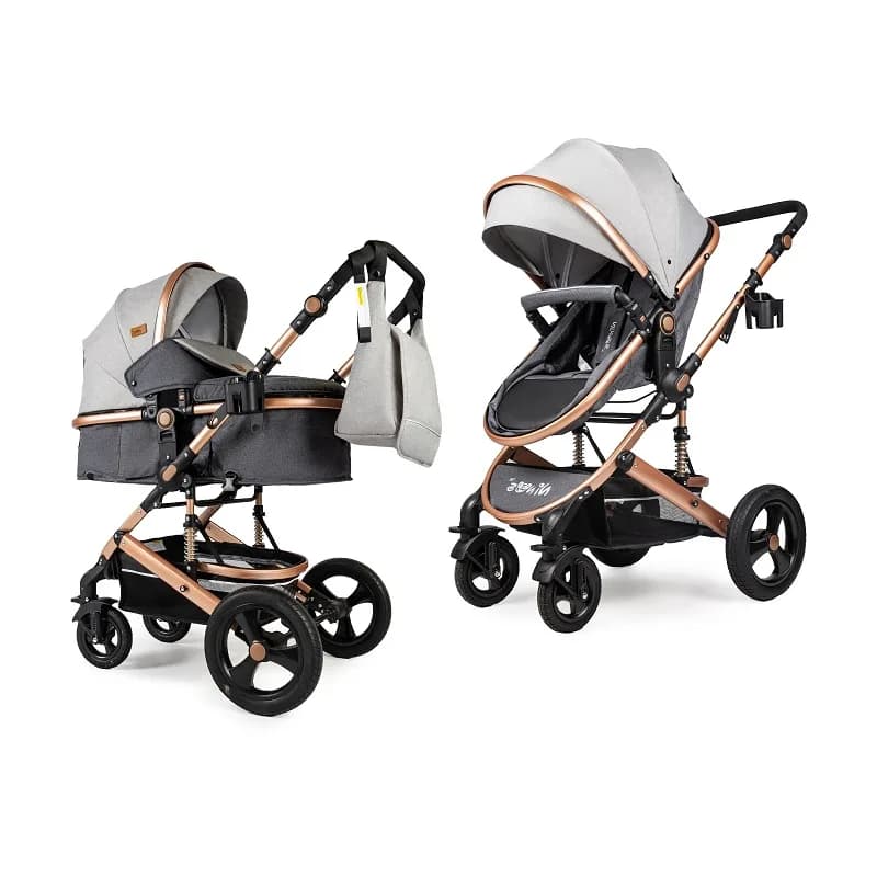 Коляска-трансформер 3в1 Ninos Brava New Grey NB2021W31GG фото 3 Коляска-трансформер 3в1 Ninos Brava New Grey NB2021W31GG фото 3