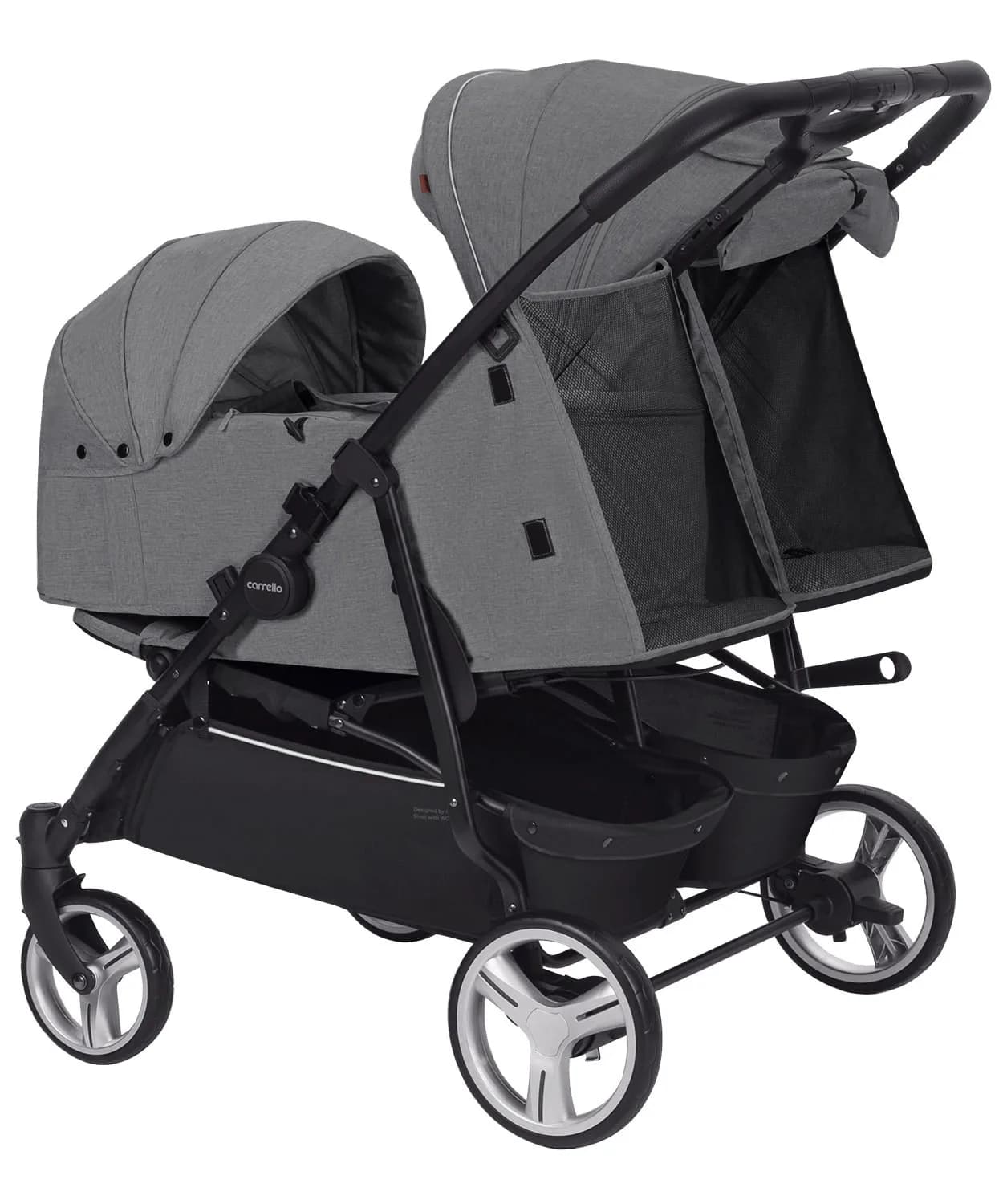 Коляска универсальная 2в1 для двойни Carrello Connect CRL-5502/1 Ink Gray фото 9 Коляска универсальная 2в1 для двойни Carrello Connect CRL-5502/1 Ink Gray фото 9