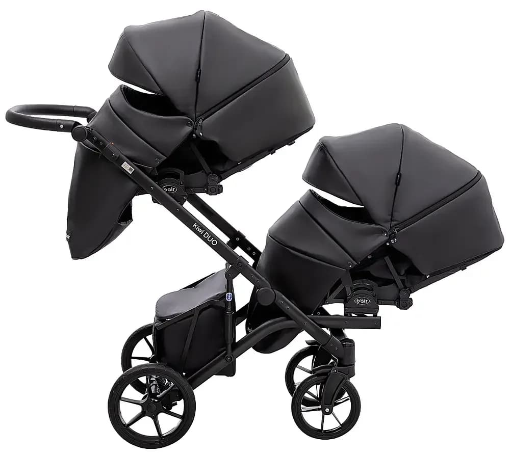 Коляска універсальна 2в1 для двійні Bair Kiwi Duo Eco BKD-15 681044 фото 2 Коляска універсальна 2в1 для двійні Bair Kiwi Duo Eco BKD-15 681044 фото 2