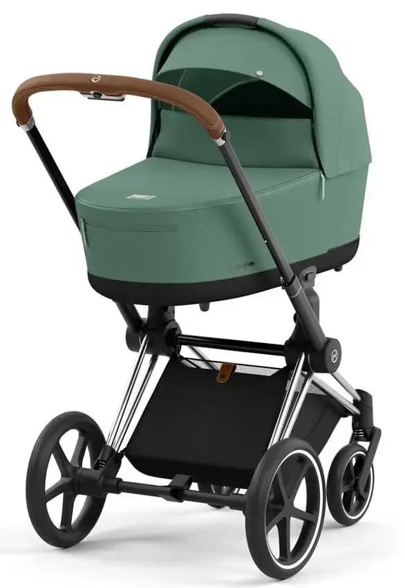 Коляска универсальная 3в1 Cybex Priam 4.0 Leaf Green/ Chrome Brown/Cloud T i-Size 510129-08/3 фото 3